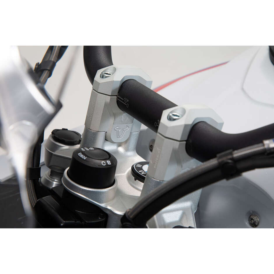 Guidon surélevé 40 mm SW-Motech LEH.07.039.12401/S pour BMW R1200 GS (12-23) ; R1250GS Adventure (13-24)